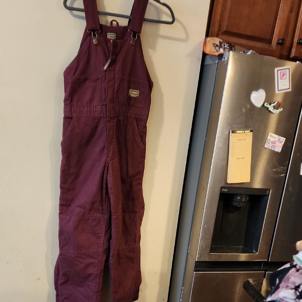 Purple Jumpsuit with Adjustable Straps and Full-Length Legs